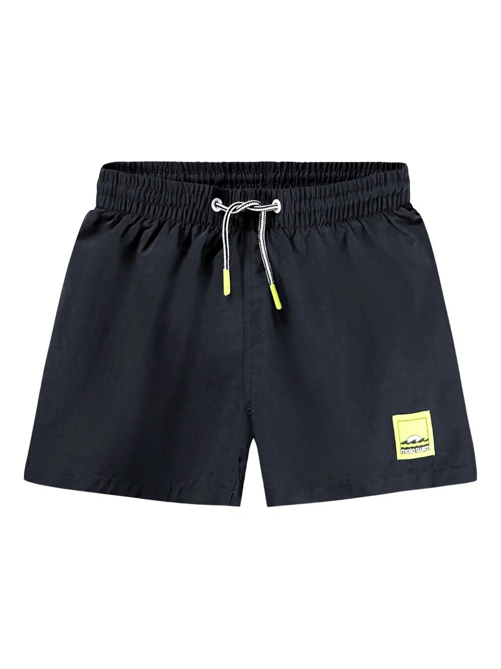 Molo Niko Solid drawstring-waist swim shorts | Black | Image 1