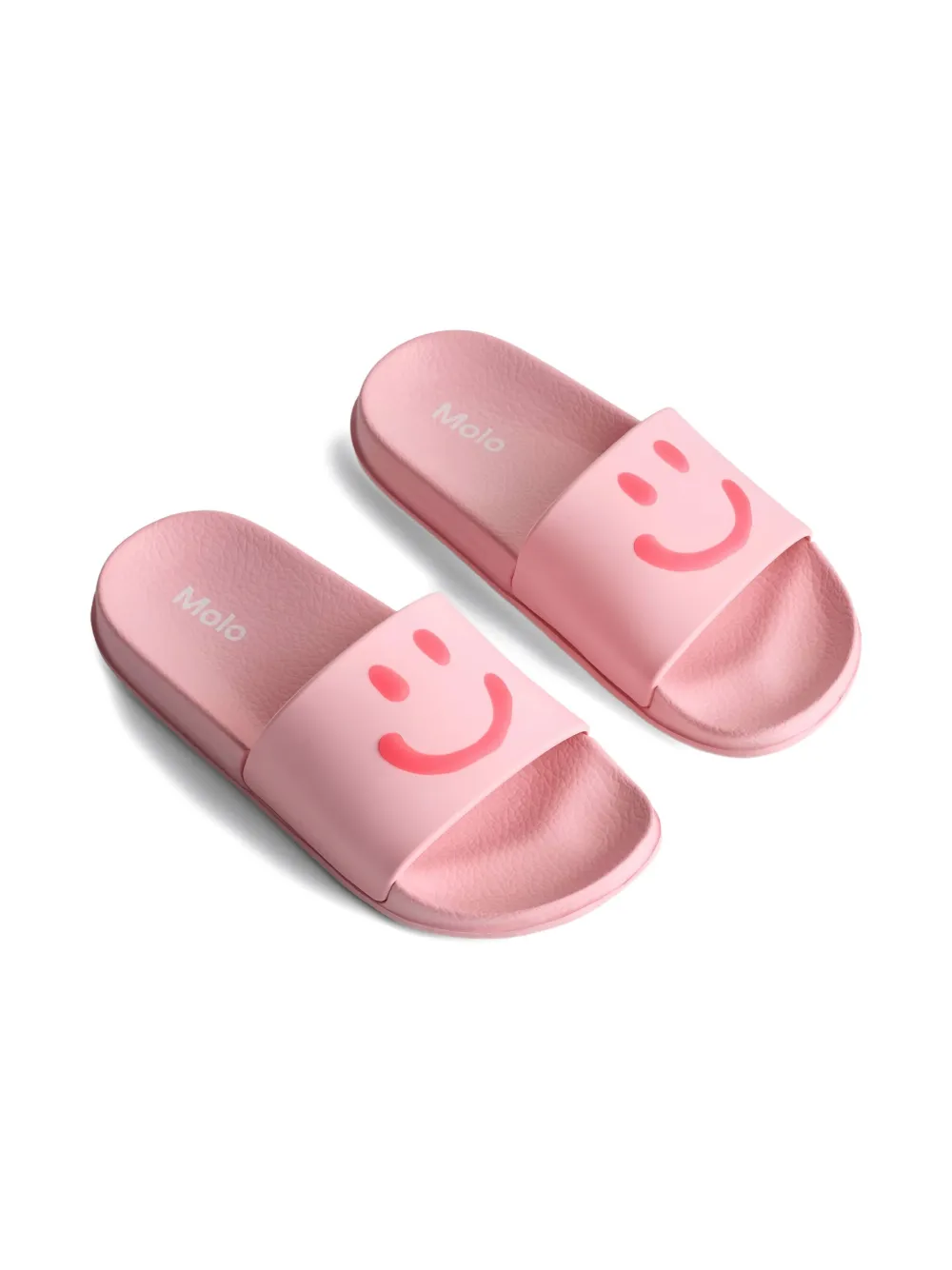 Molo Zhappy smiley face-motif slides | Pink | Image 1