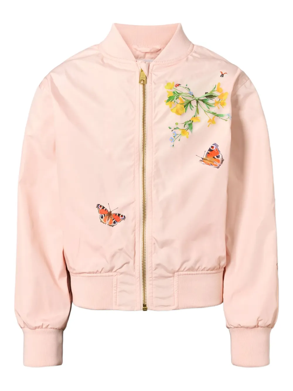 Molo Bomber Haliva con motivo farfalla - Rosa