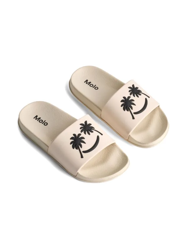 Molo Sandália Zhappy Com Motivo Smiley Face | Neutro | FARFETCH BR