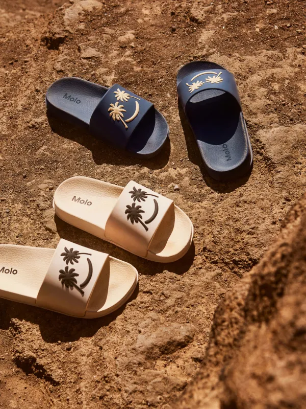 Molo Zhappy Smiley face-motif Sandals | Neutrals | FARFETCH TW