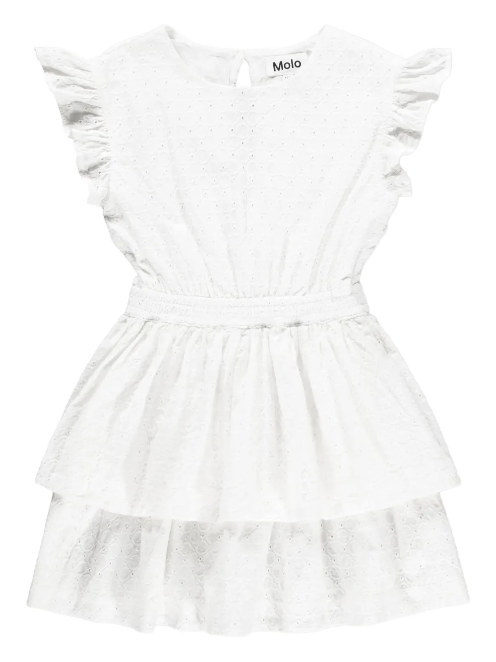 Molo Gerüschtes Carma Kleid - Weiß