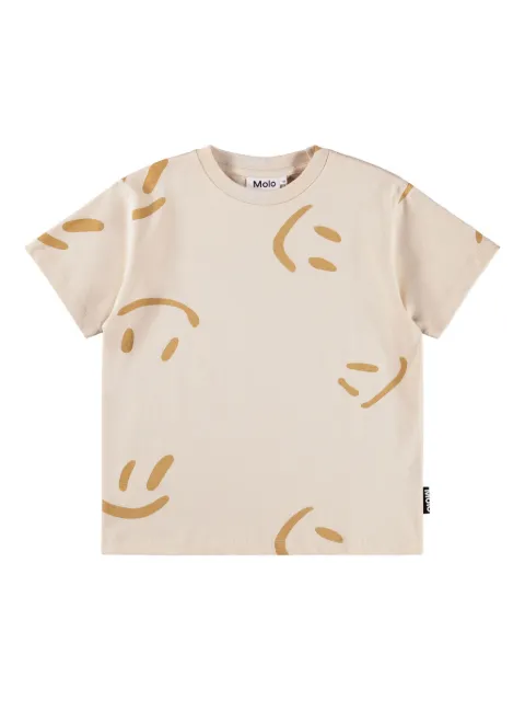 Molo Riley smiley face-print T-shirt