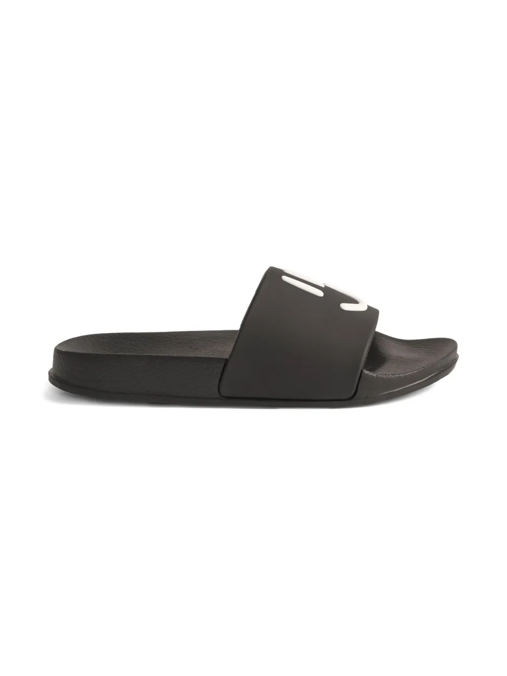Molo Zhappy smiley face-print slides | Black | Image 1
