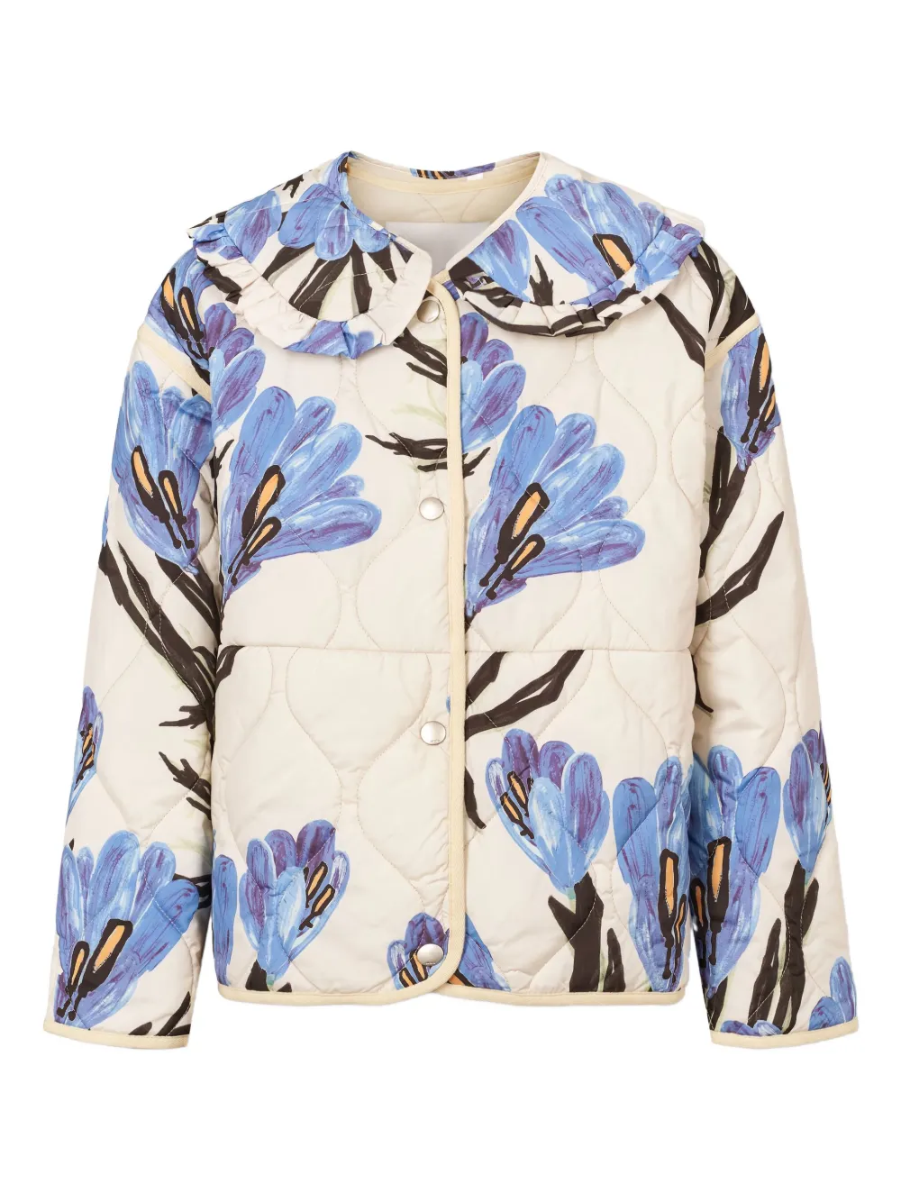 Molo Giacca Hailey a fiori - Toni neutri