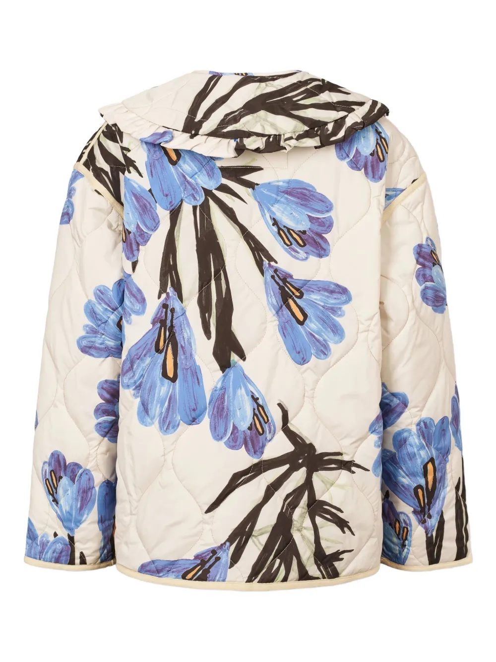  Molo Hailey Floral-print Quilted Jacket - Neutrals 