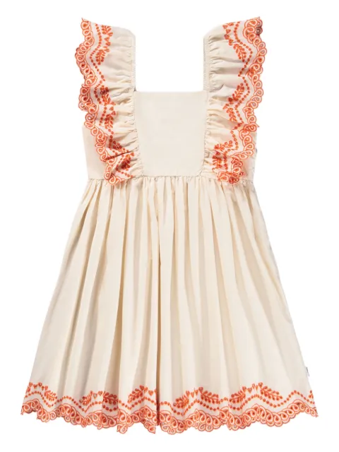Molo Clementine embroidered ruffled dress
