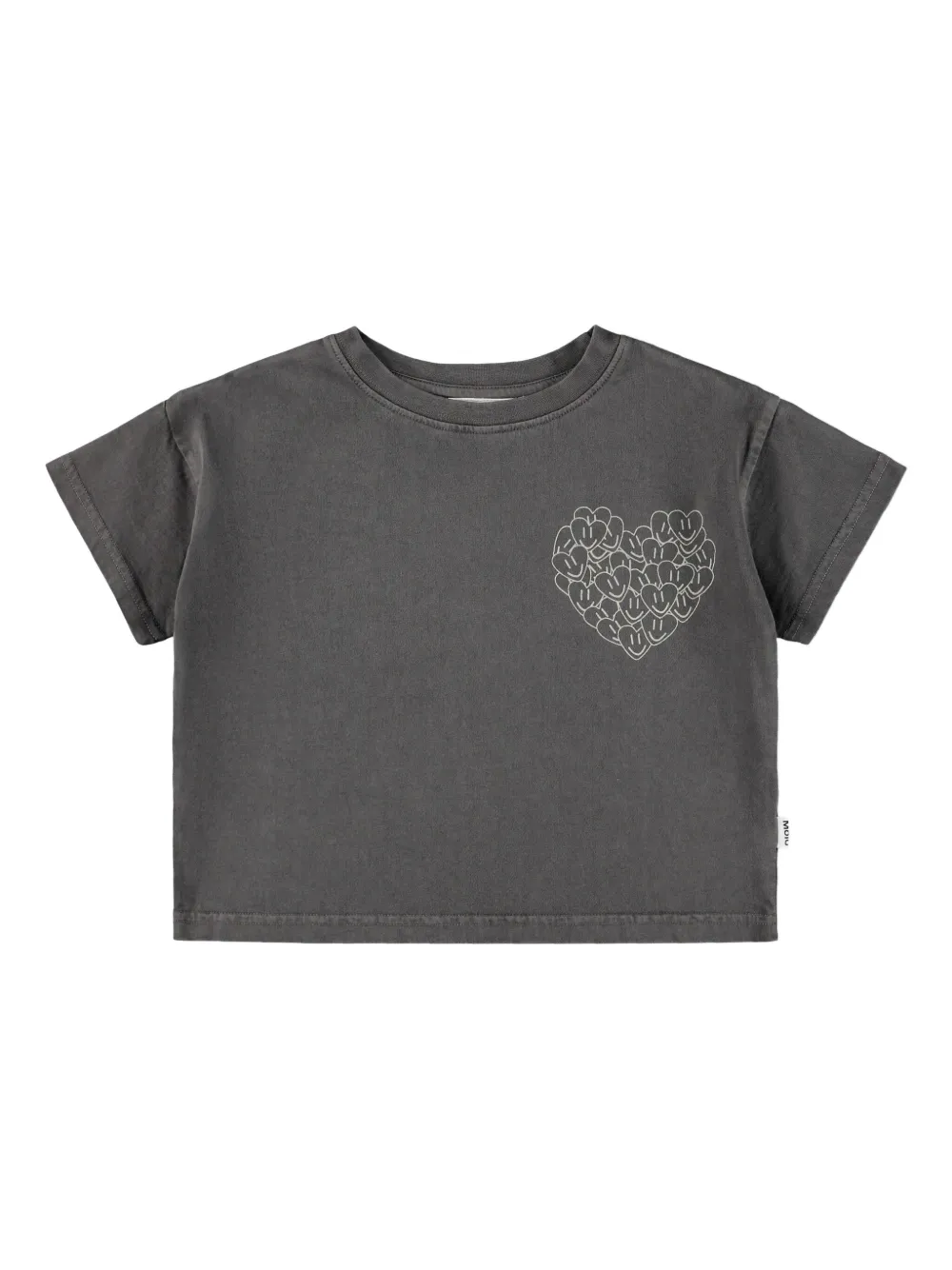 Molo T-shirt Runi in cotone biologico con stampa - Grigio