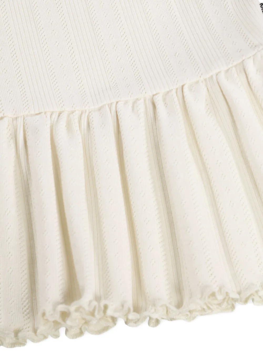  Molo Rany Ribbed Ruffled Top - Neutrals 