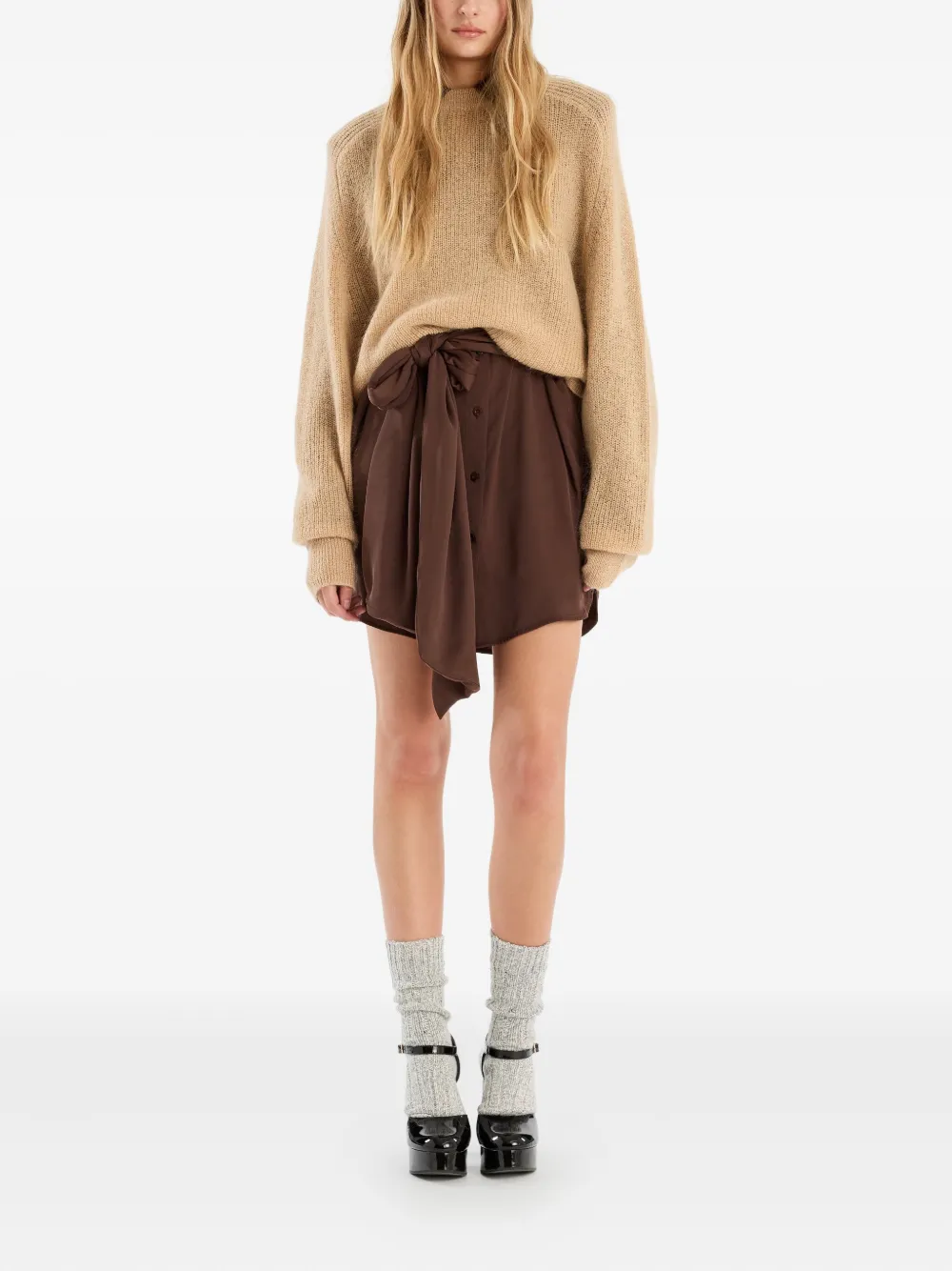 ROTATE BIRGER CHRISTENSEN logo-label knitted sweater | Knitted Sweaters | Image 2