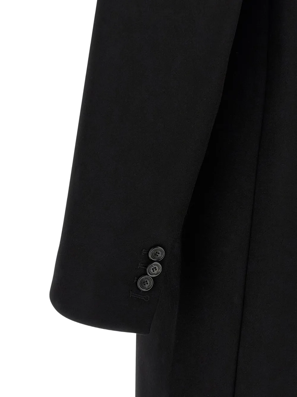 DSQUARED2 button-fastening wool coat Zwart
