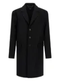 DSQUARED2 button-fastening wool coat - Black