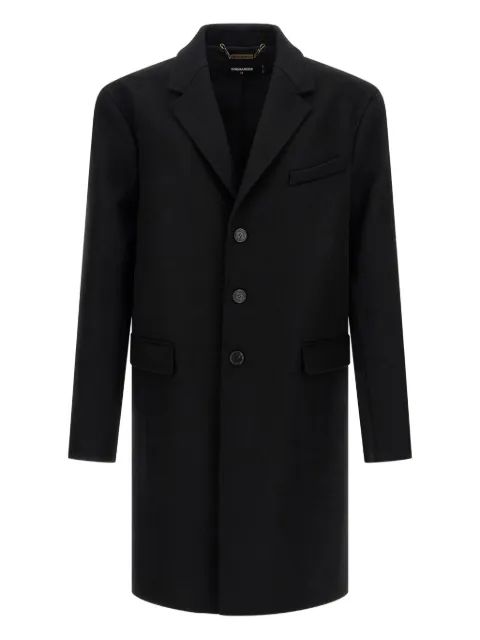 DSQUARED2 button-fastening wool coat