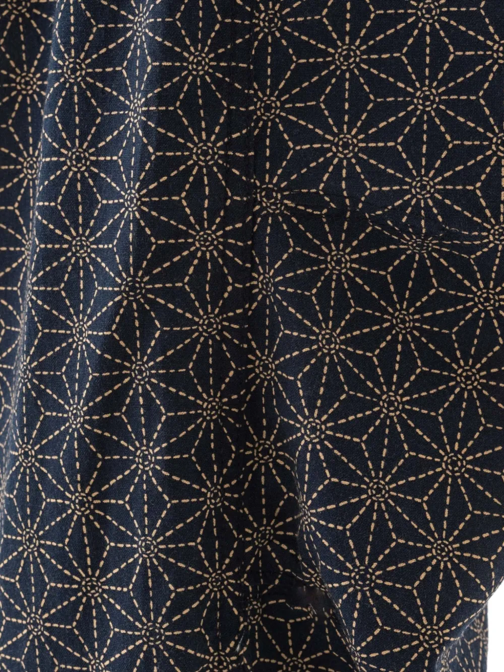 Maharishi geometric-pattern track pants Blauw