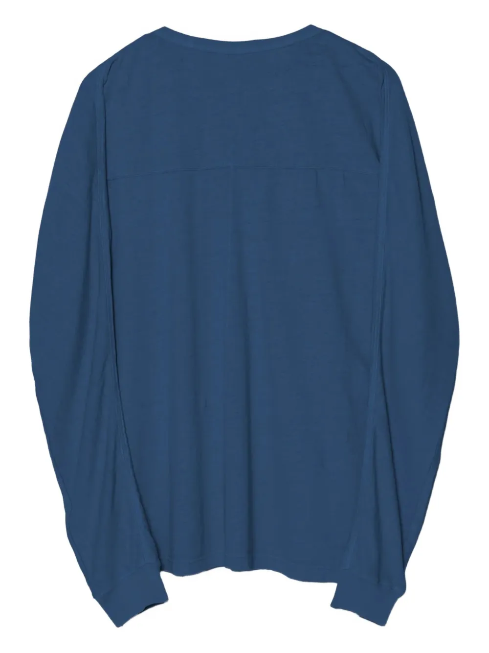 Maharishi long-sleeve organic-cotton T-shirt - Blauw