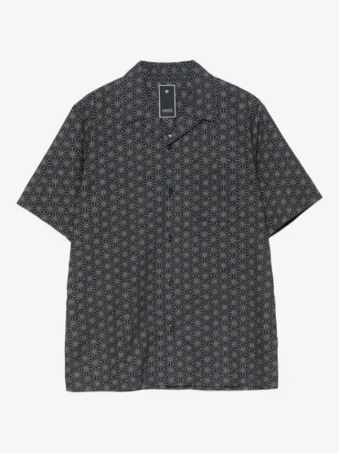Maharishi geometric-pattern short-sleeve shirt