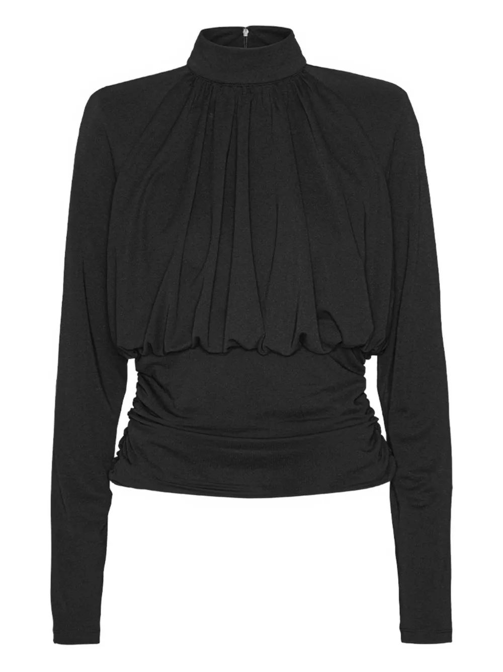 ROTATE BIRGER CHRISTENSEN ruched high-neck top | Black | Image 1