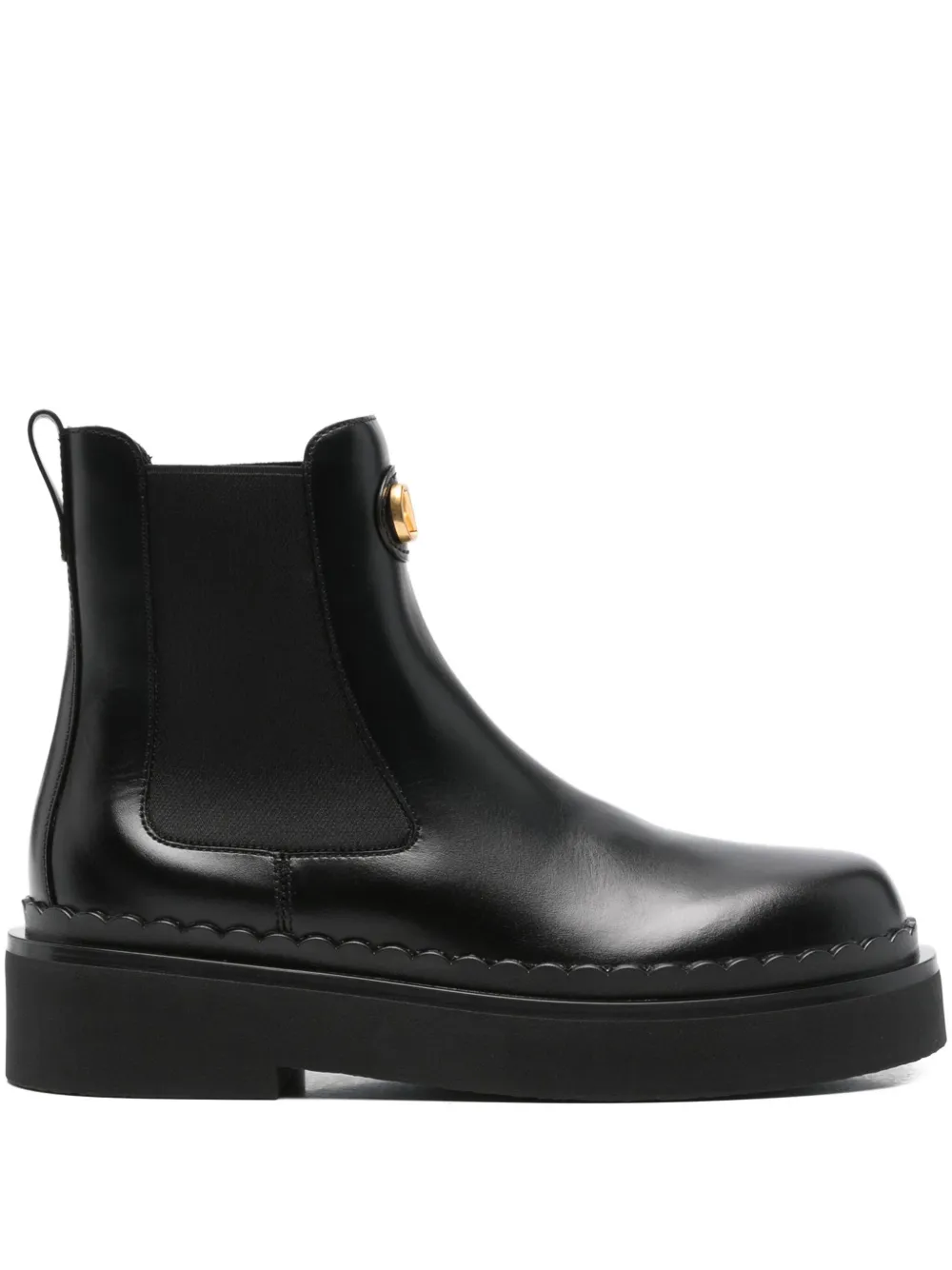 Valentino Garavani Beatle Chelsea Boots In Black