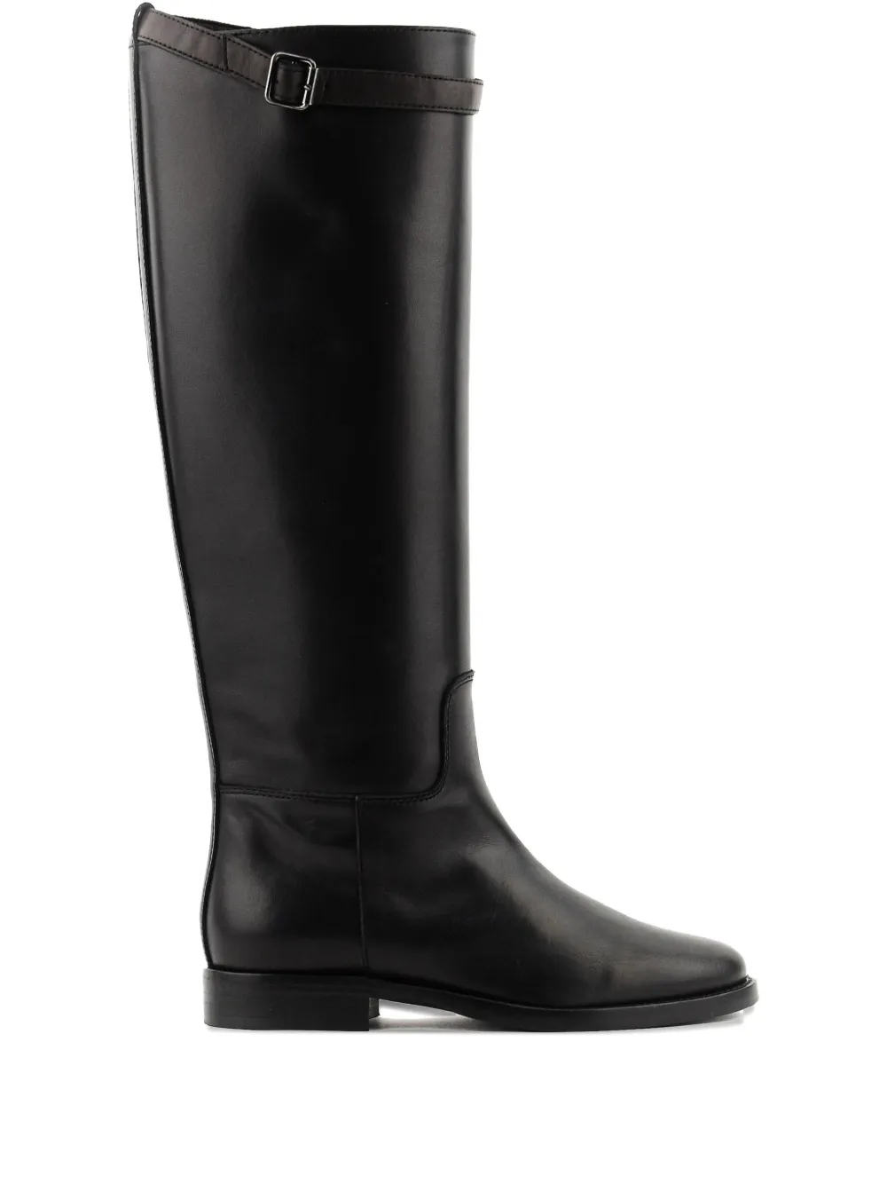 Paul Warmer Buckle-strap Leather Boots In Black