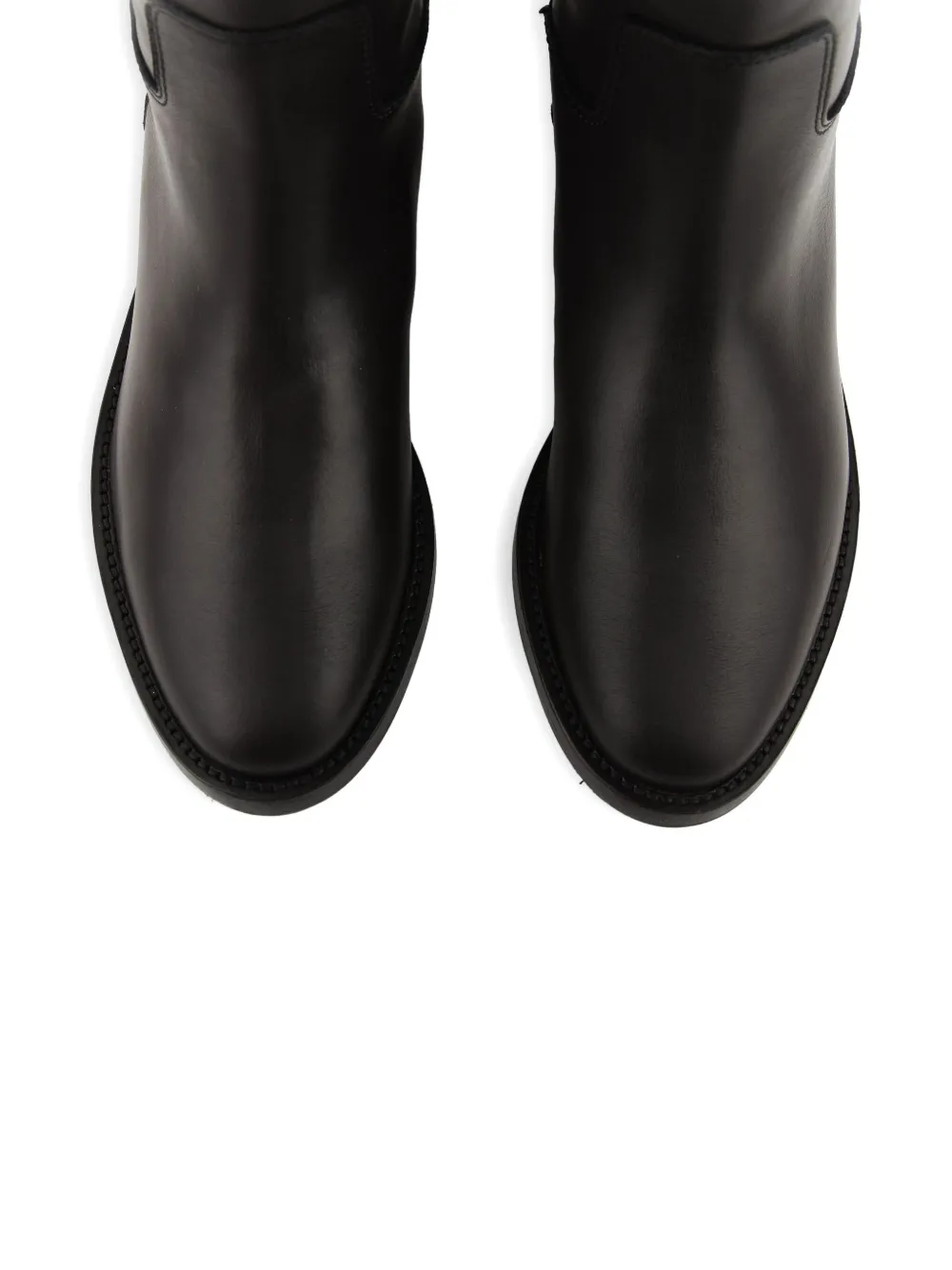 Paul Warmer buckle-strap leather boots Brown