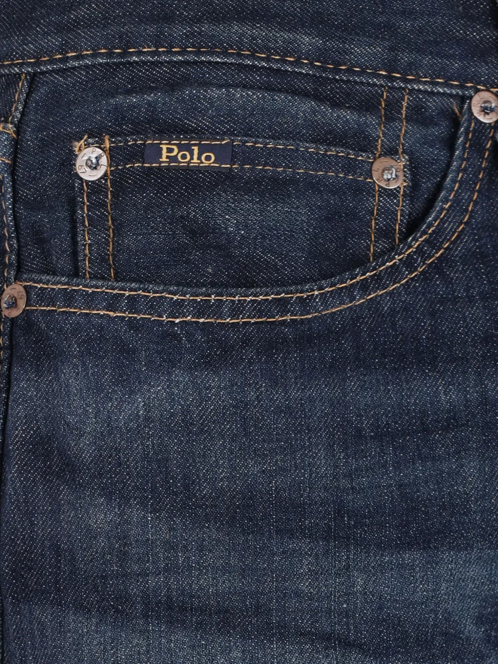 Polo Ralph Lauren embroidered-logo jeans Blauw