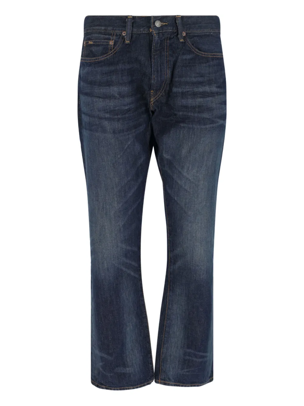Polo Ralph Lauren embroidered-logo jeans Blauw