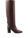 Paul Warmer 75mm Kate block-heel leather boots - Brown