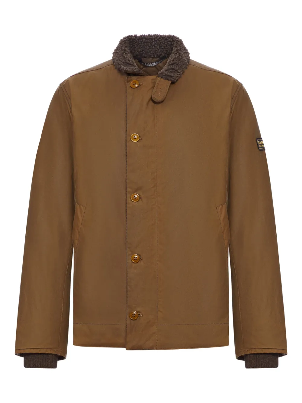 Barbour borg-collar cotton jacket SN31 SAND