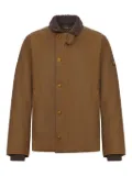 Barbour borg-collar cotton jacket - Brown