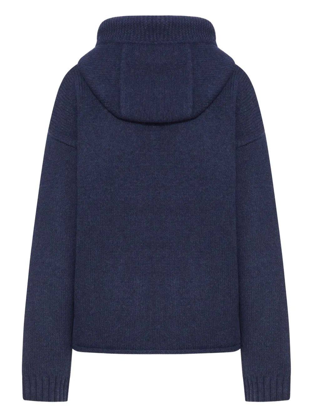 Jw Anderson J. W. Anderson Zip-up Hoodie With Contrasting Anchor Logo In Blue