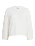 KHAITE wool crew-neck sweater - White