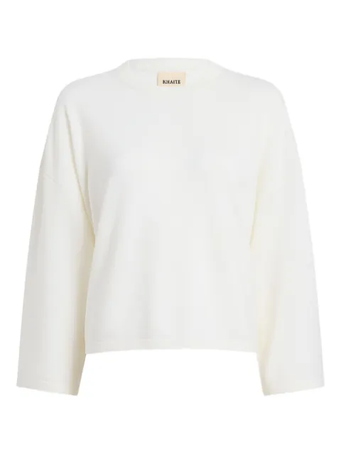 KHAITE wool crew-neck sweater