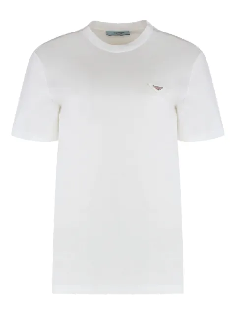 Prada t-shirt à plaque logo