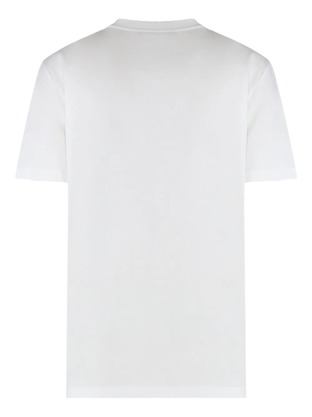 Prada logo-plaque crew-neck T-shirt Wit