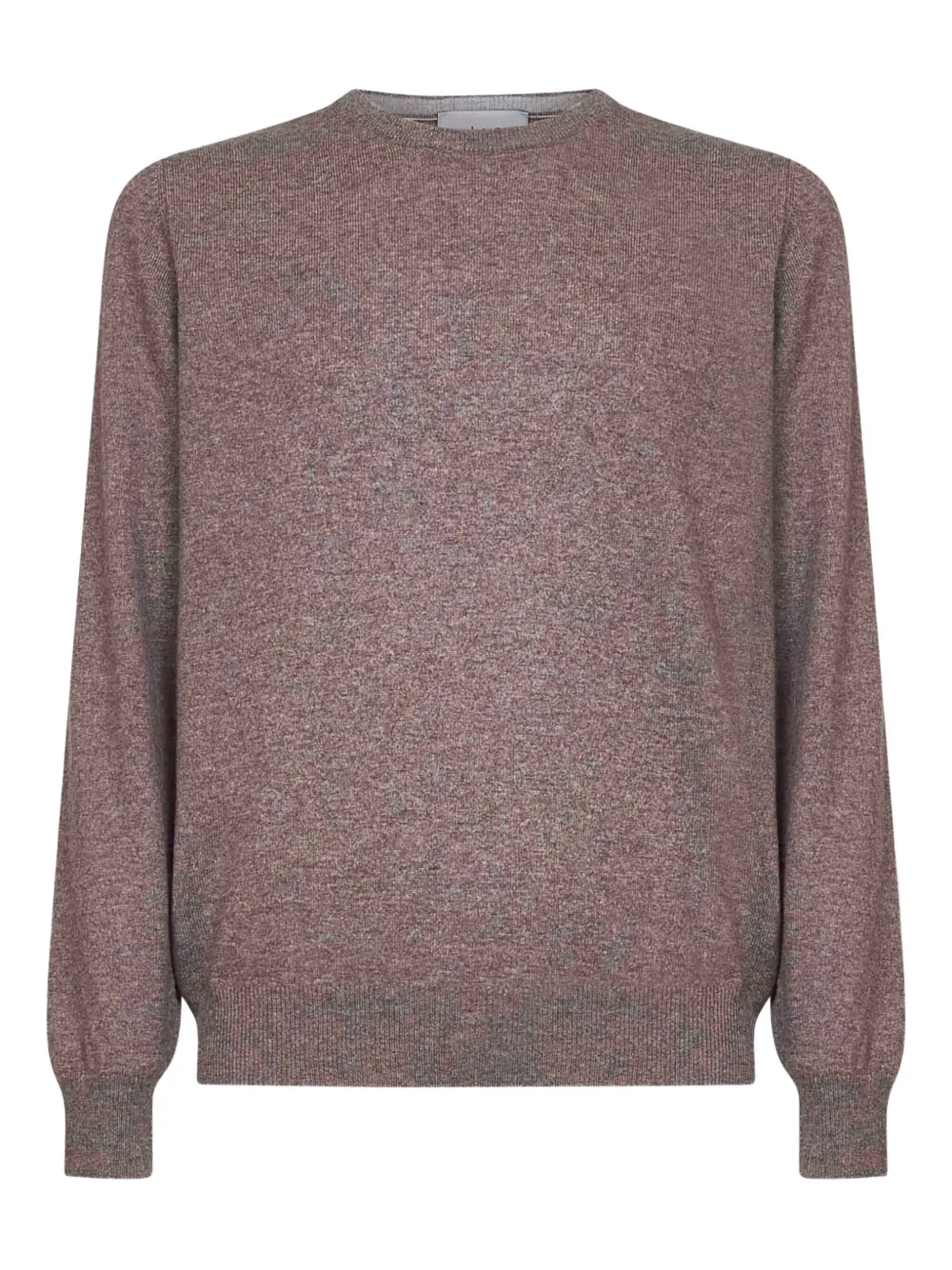 D4.0 Geribbelde sweater met ronde hals Bruin