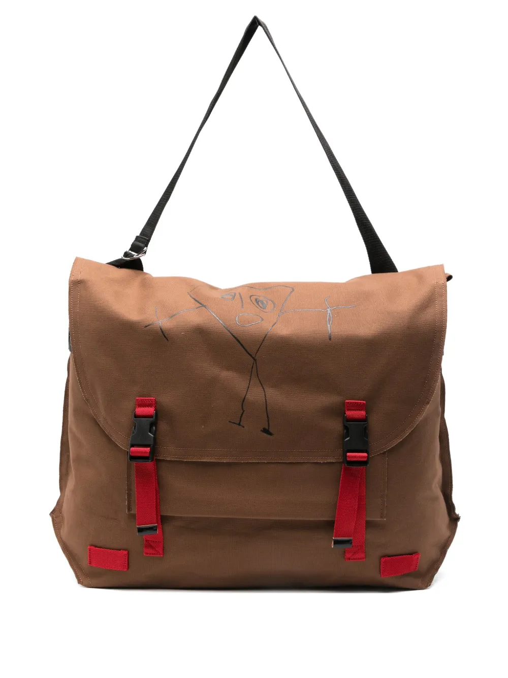 Plan C printed shoulder bag | Brown | Image 1