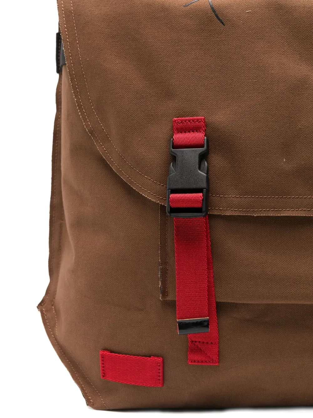 Plan C Schoudertas met print Bruin