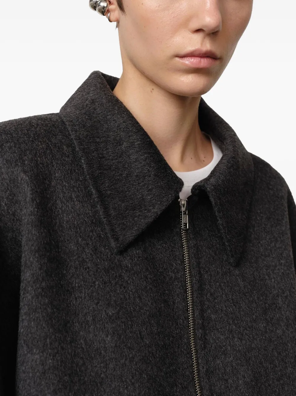Herskind Zip-front Patch-pocket Jacket In Gold