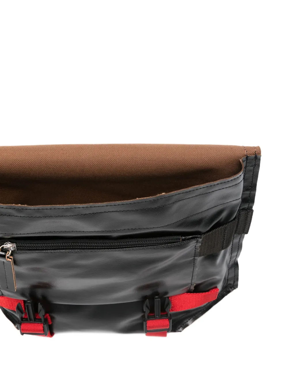 Plan C Tas met gesp en print Zwart