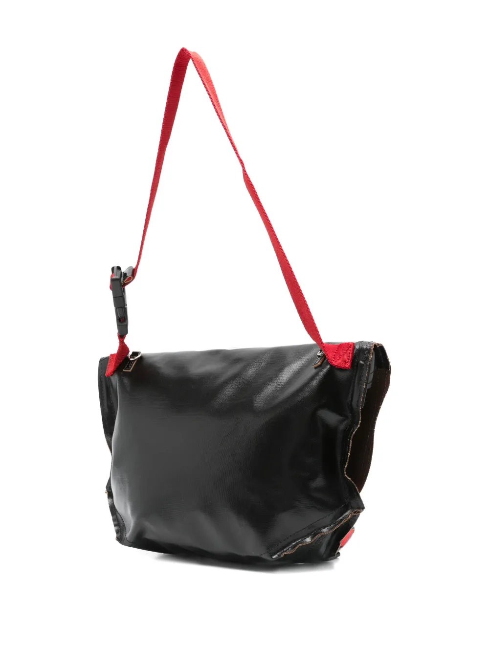 Plan C Tas met gesp en print Zwart