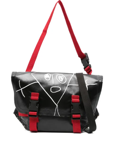 Plan C doodle print buckle bag