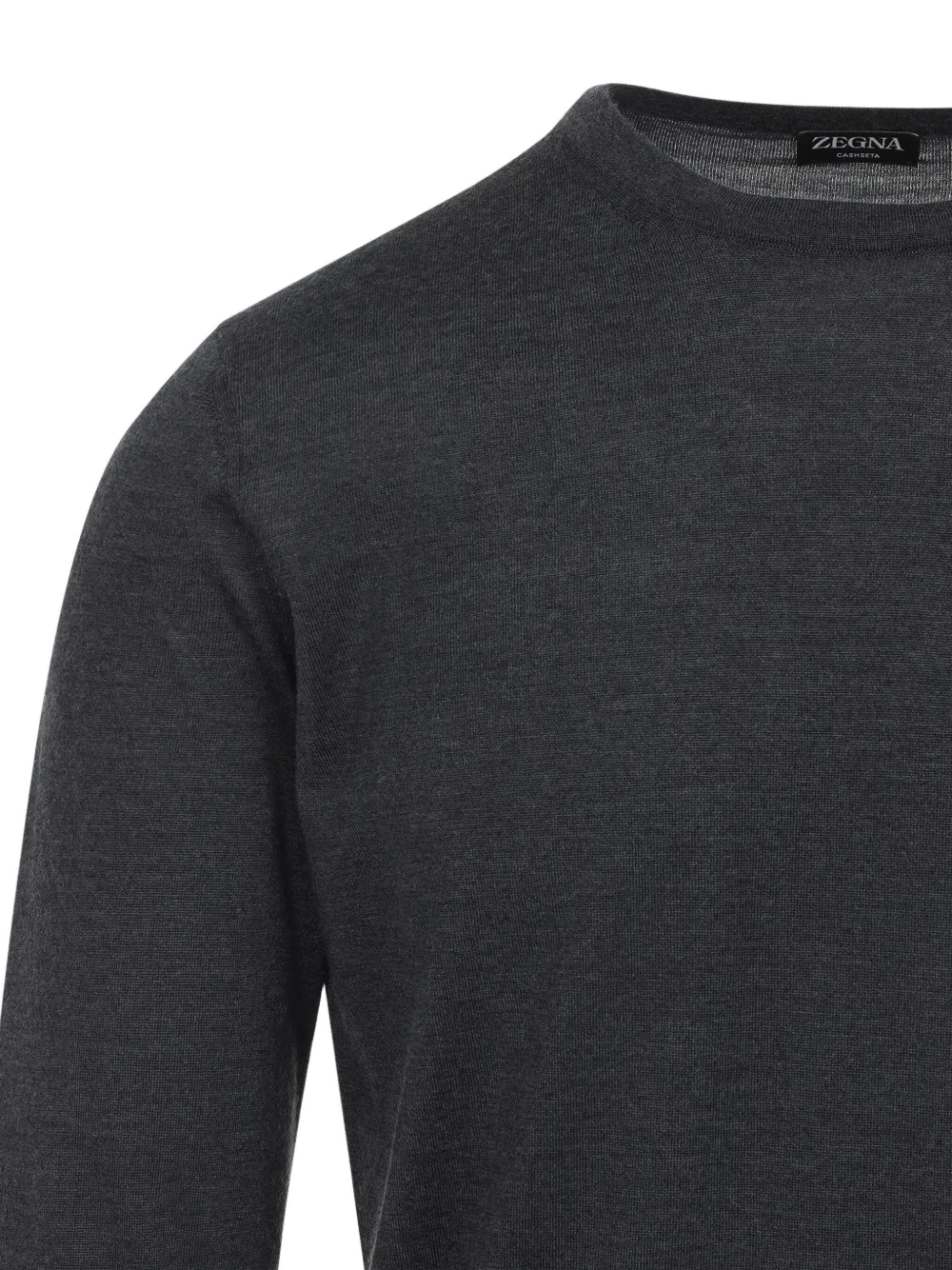 Zegna Kasjmier trui met ronde hals Grijs