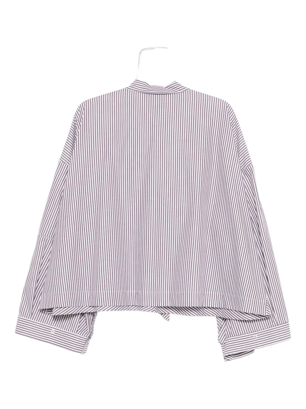 Jejia striped tie-neck top - Bruin