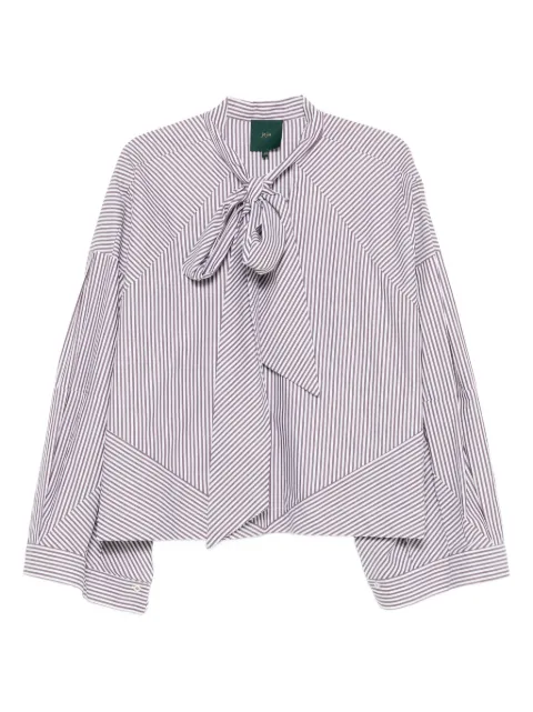 Jejia striped tie-neck top