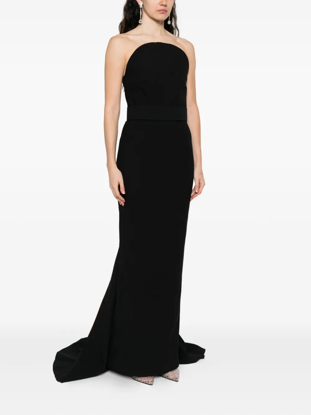 Solace London The Citra maxi-jurk Zwart
