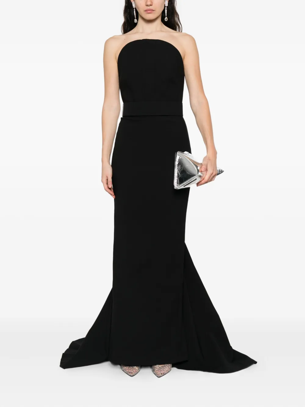 Solace London The Citra maxi-jurk - Zwart