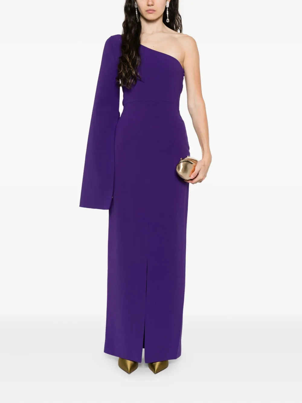 Solace London The Alina maxi-jurk - Paars