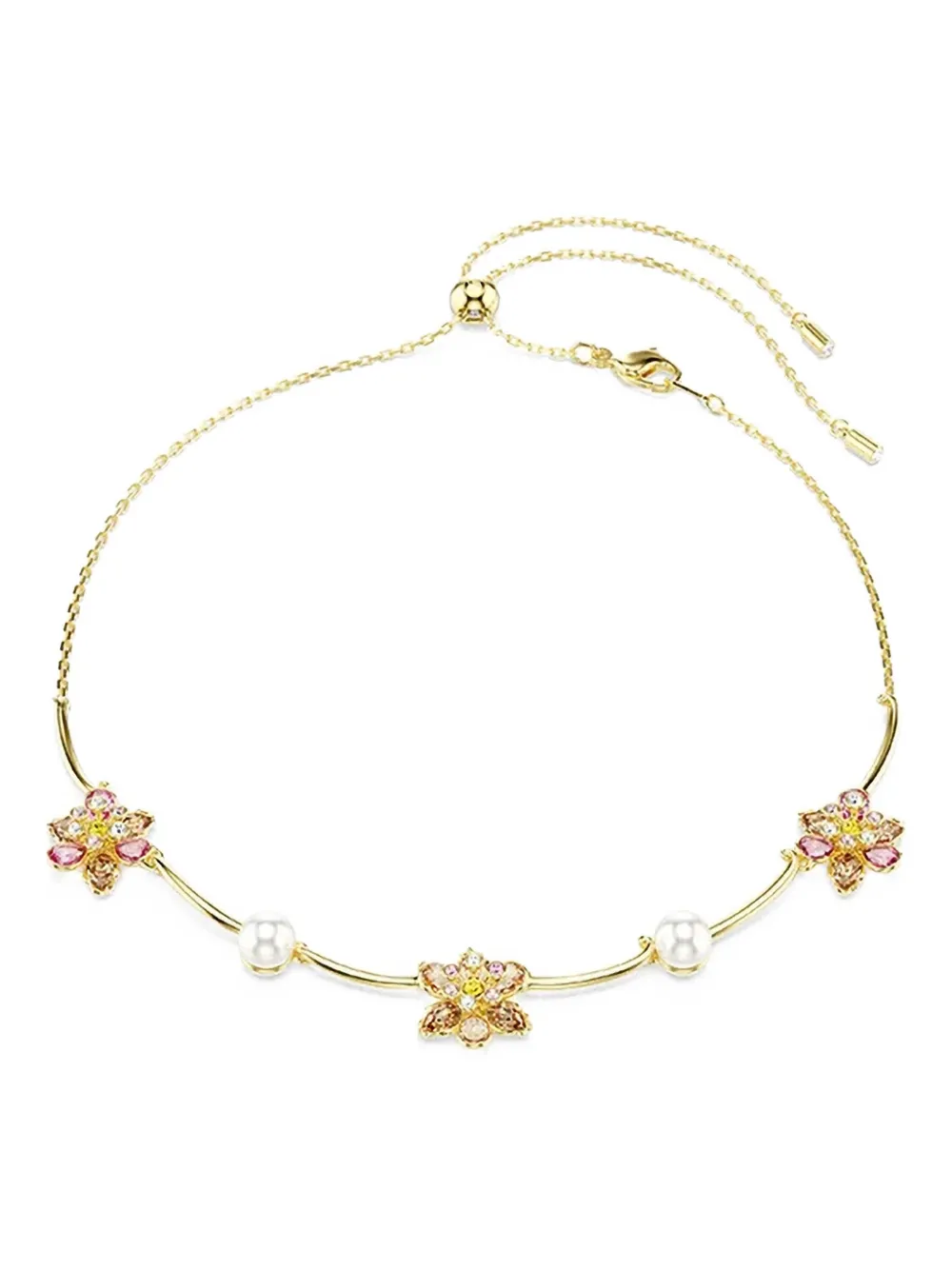Swarovski Idyllia pearl detail necklace - Oro