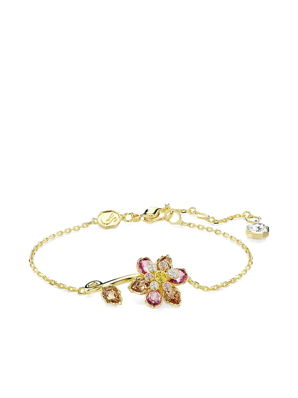 Swarovski Idyllia flower charm bracelet - Oro