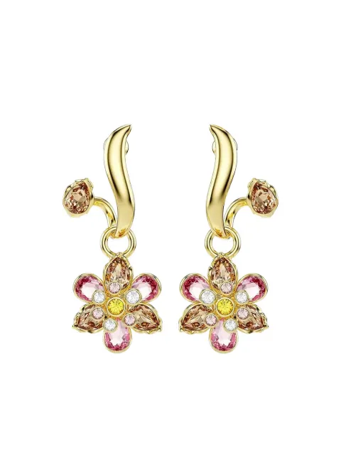 Swarovski Idyllia flower-motif earrings (set of three)